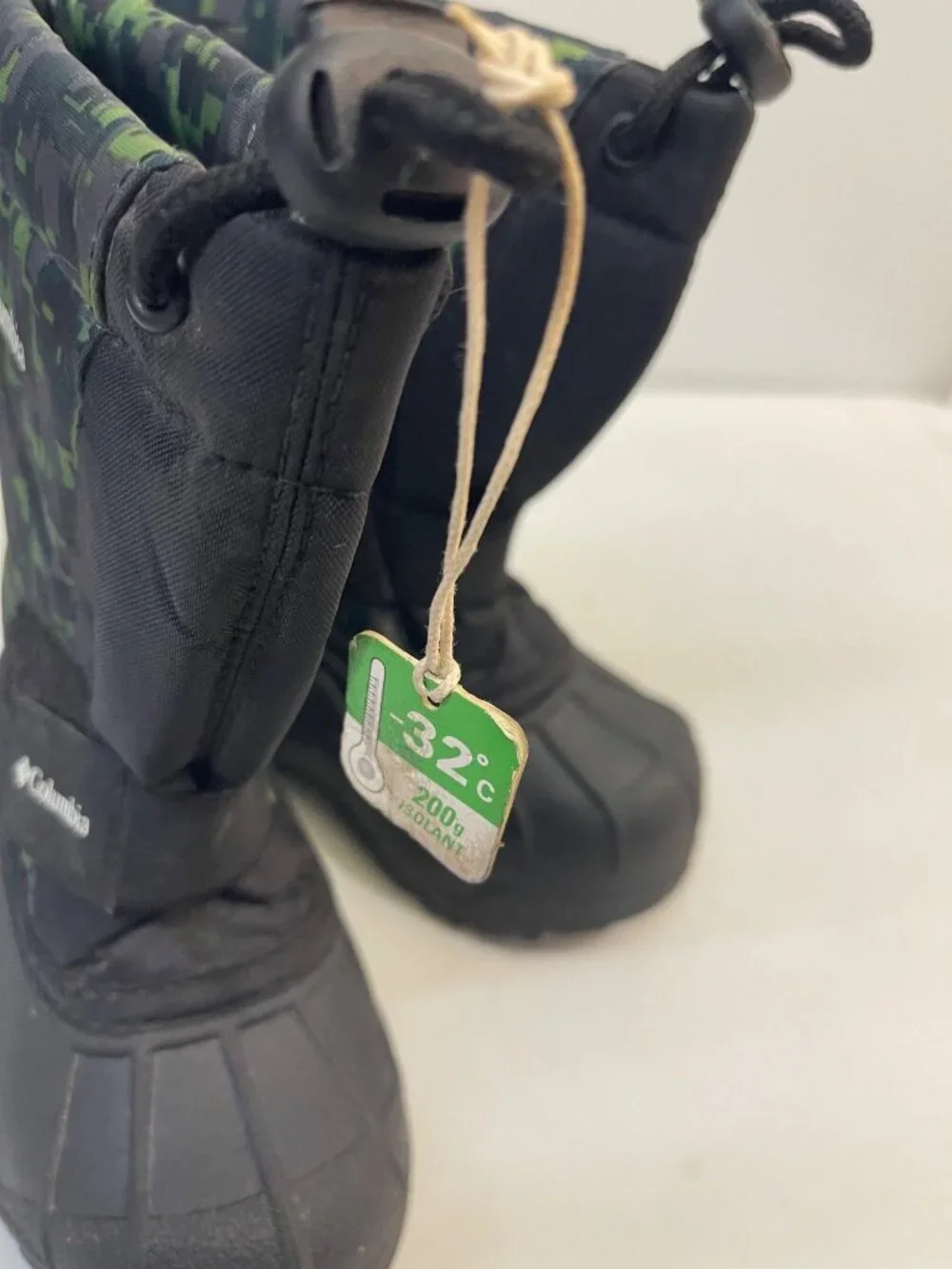 Columbia Powderbug Camo Snow Boots Boys Size 8 Little Kids